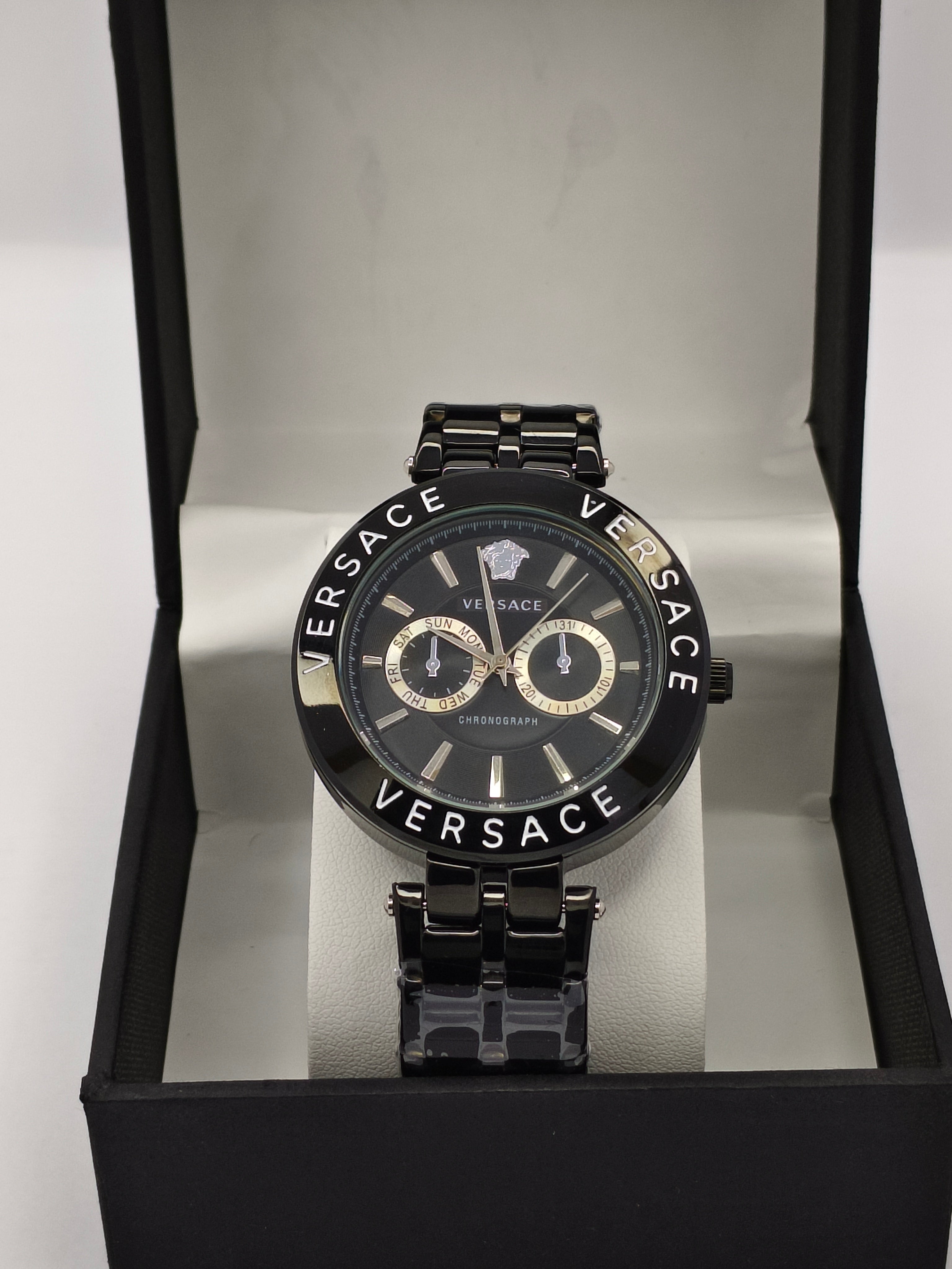 Versace Chronograph Black Dial Men’s Watch