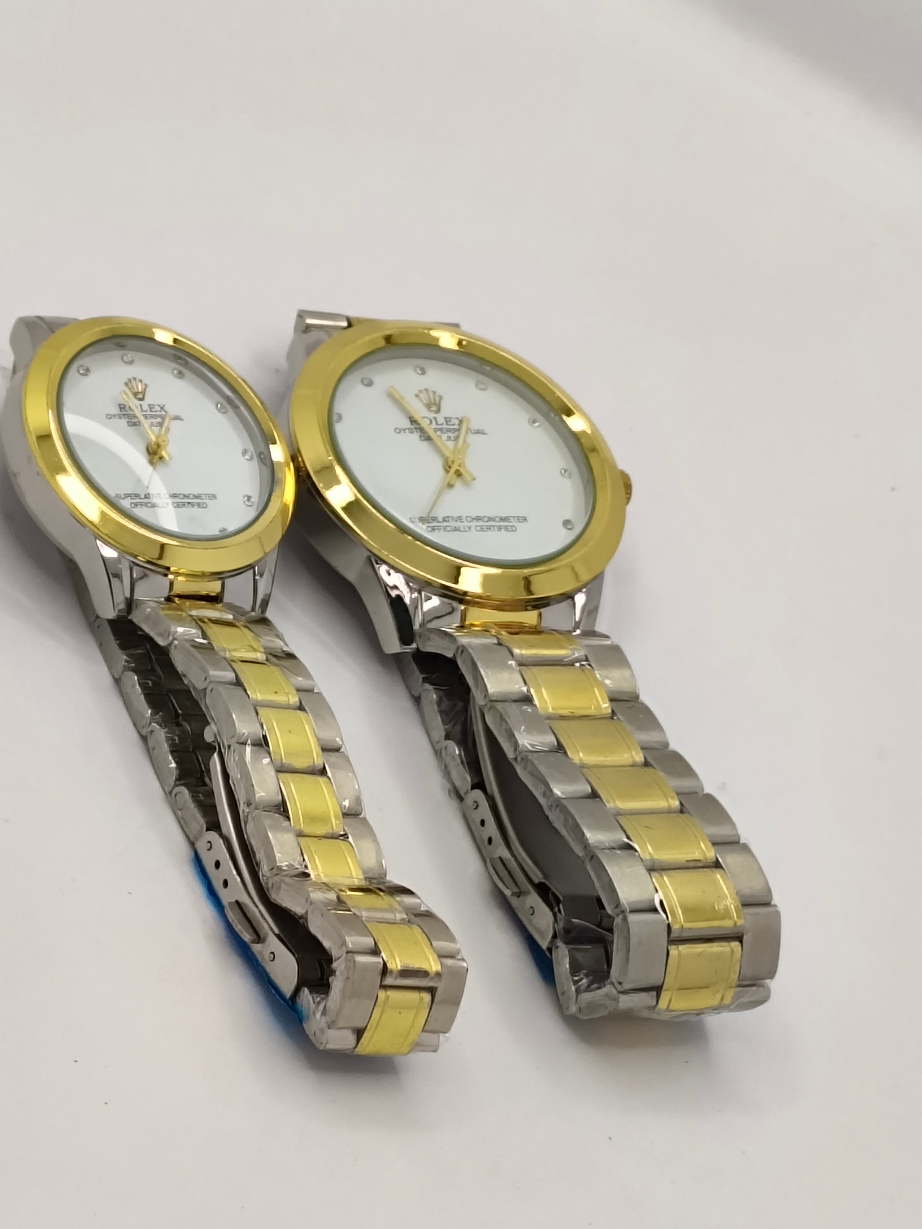 Rolex Gold and Silver-toned Stainless Steel Couple Watch