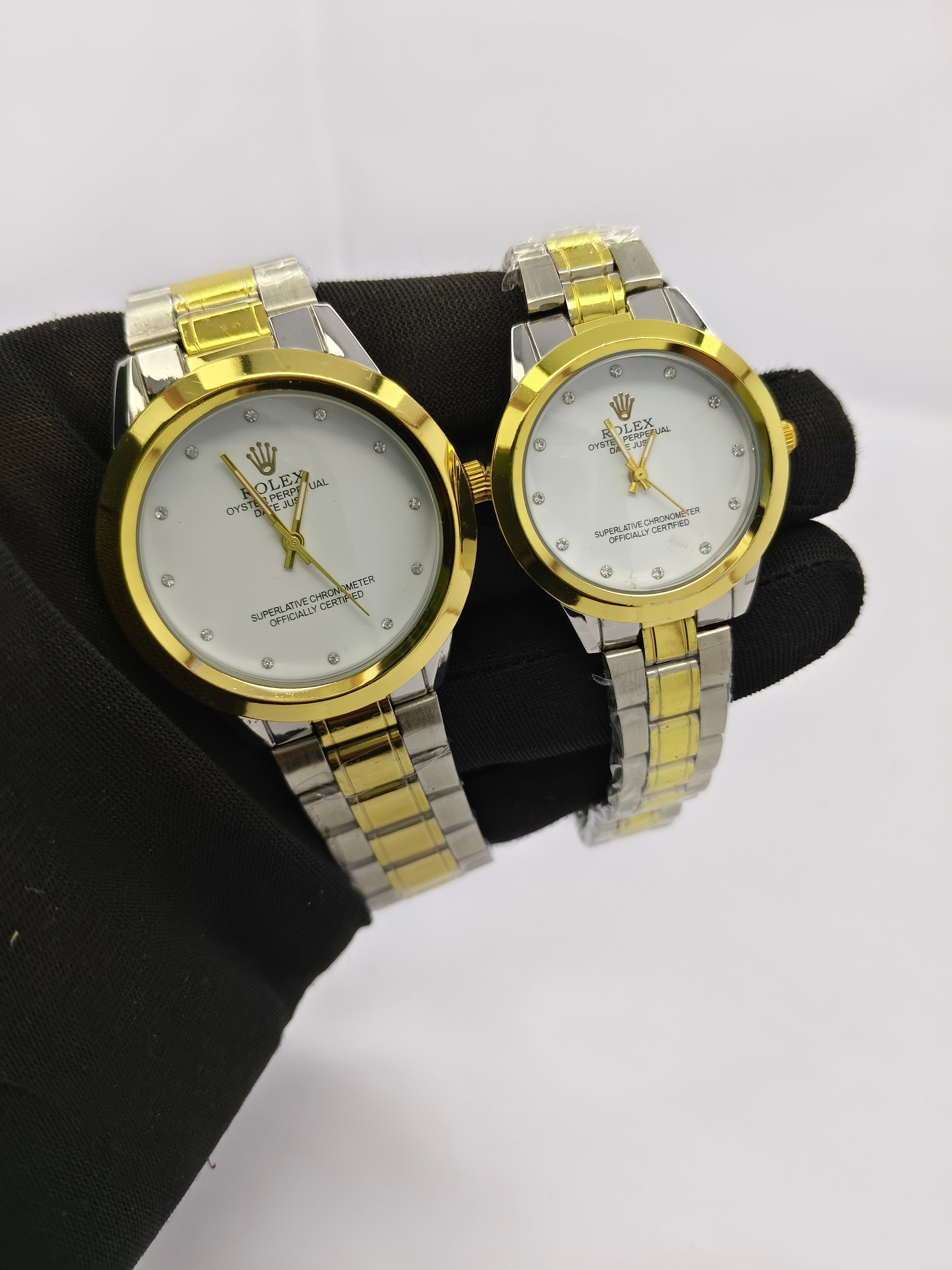 Rolex Gold and Silver-toned Stainless Steel Couple Watch