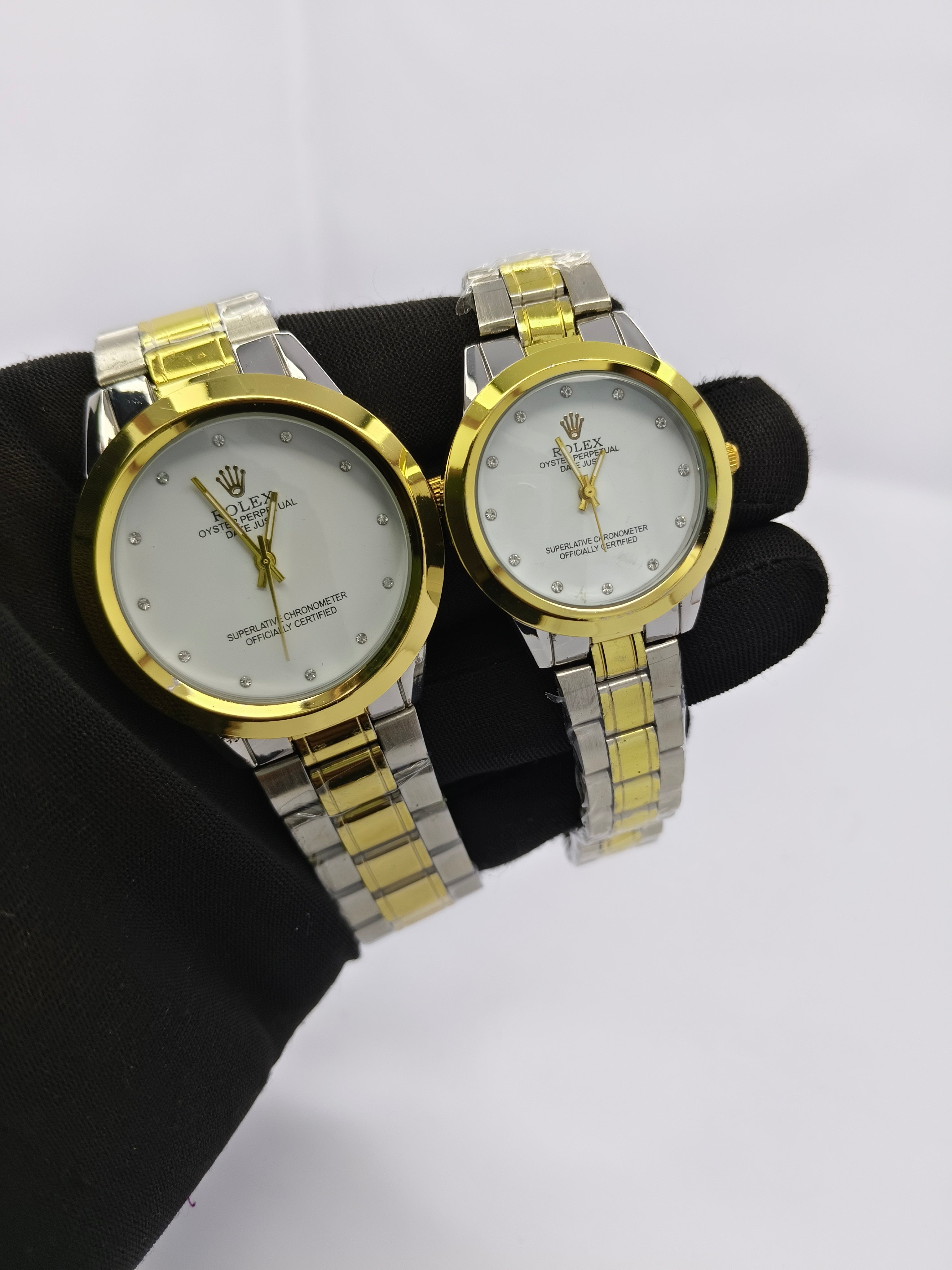 Rolex Gold and Silver-toned Stainless Steel Couple Watch