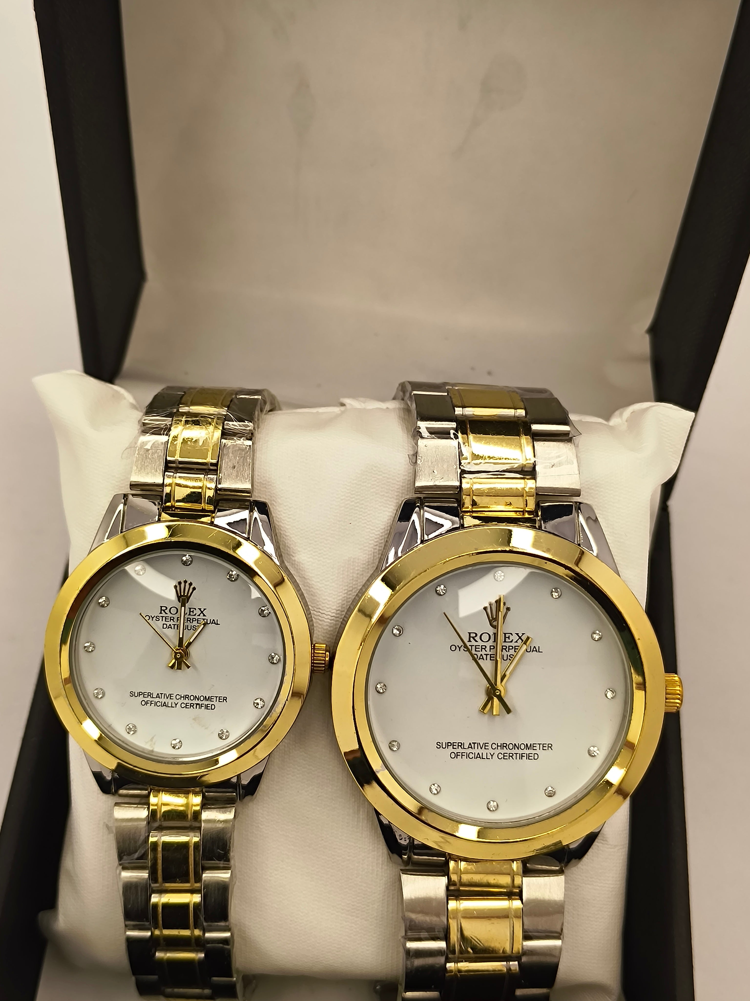 Rolex Gold and Silver-toned Stainless Steel Couple Watch
