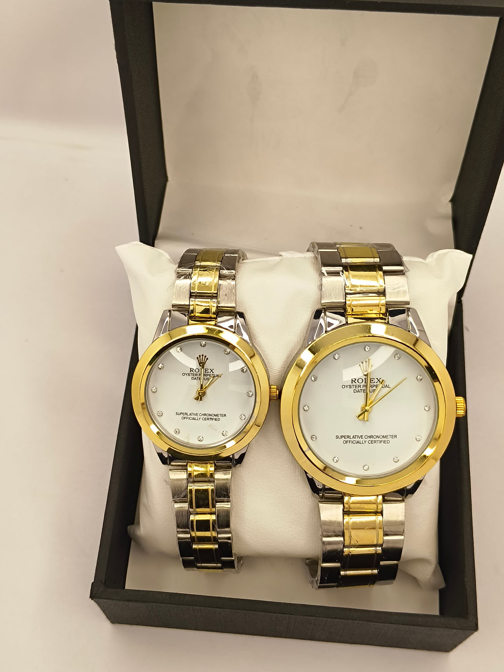 Rolex Gold and Silver-toned Stainless Steel Couple Watch