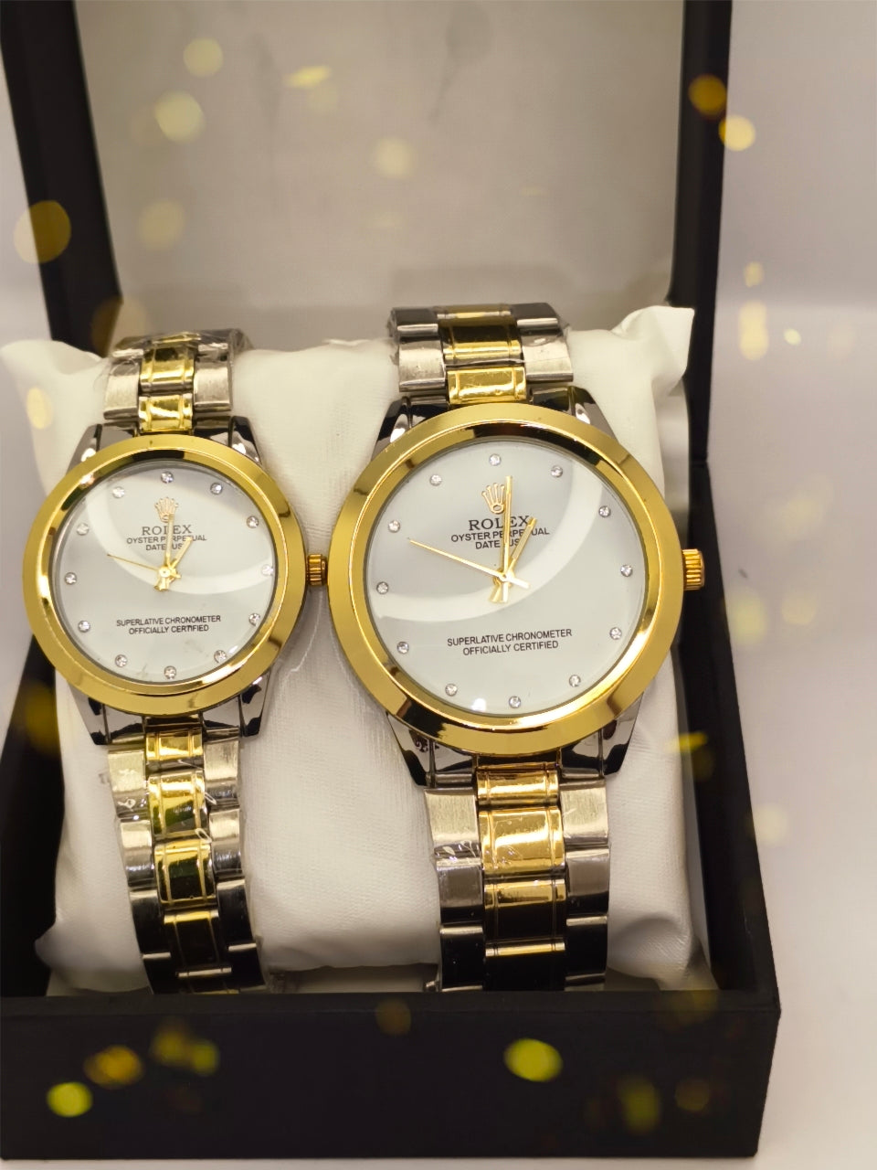 Rolex Gold and Silver-toned Stainless Steel Couple Watch