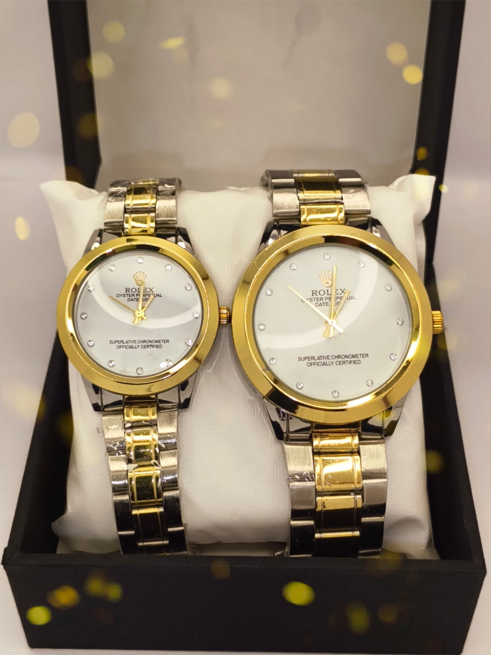 Rolex Gold and Silver-toned Stainless Steel Couple Watch