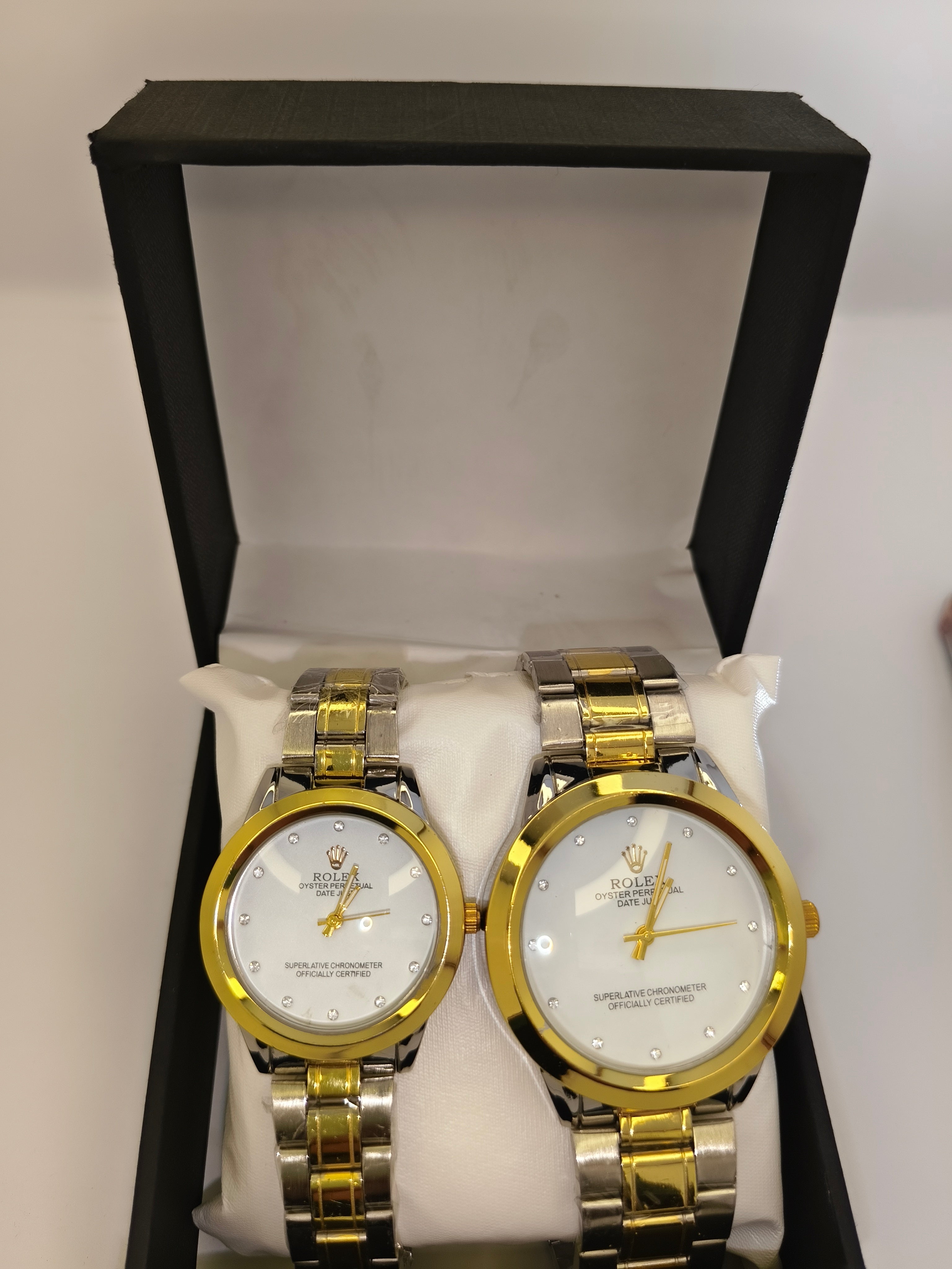 Rolex Gold and Silver-toned Stainless Steel Couple Watch