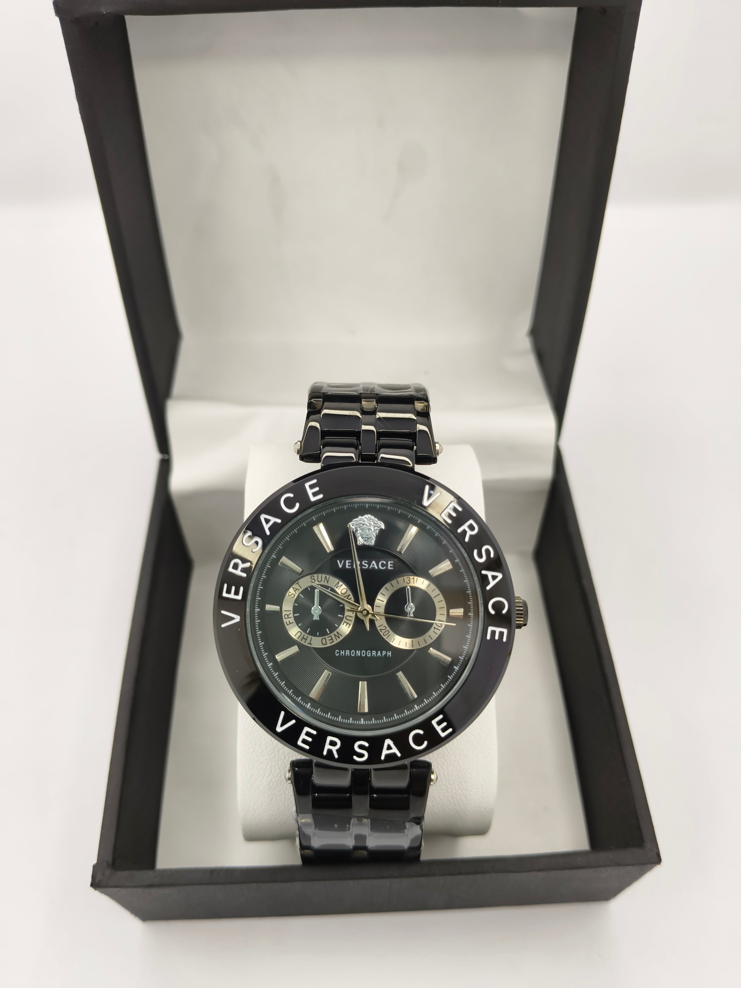 Versace Chronograph Black Dial Men’s Watch
