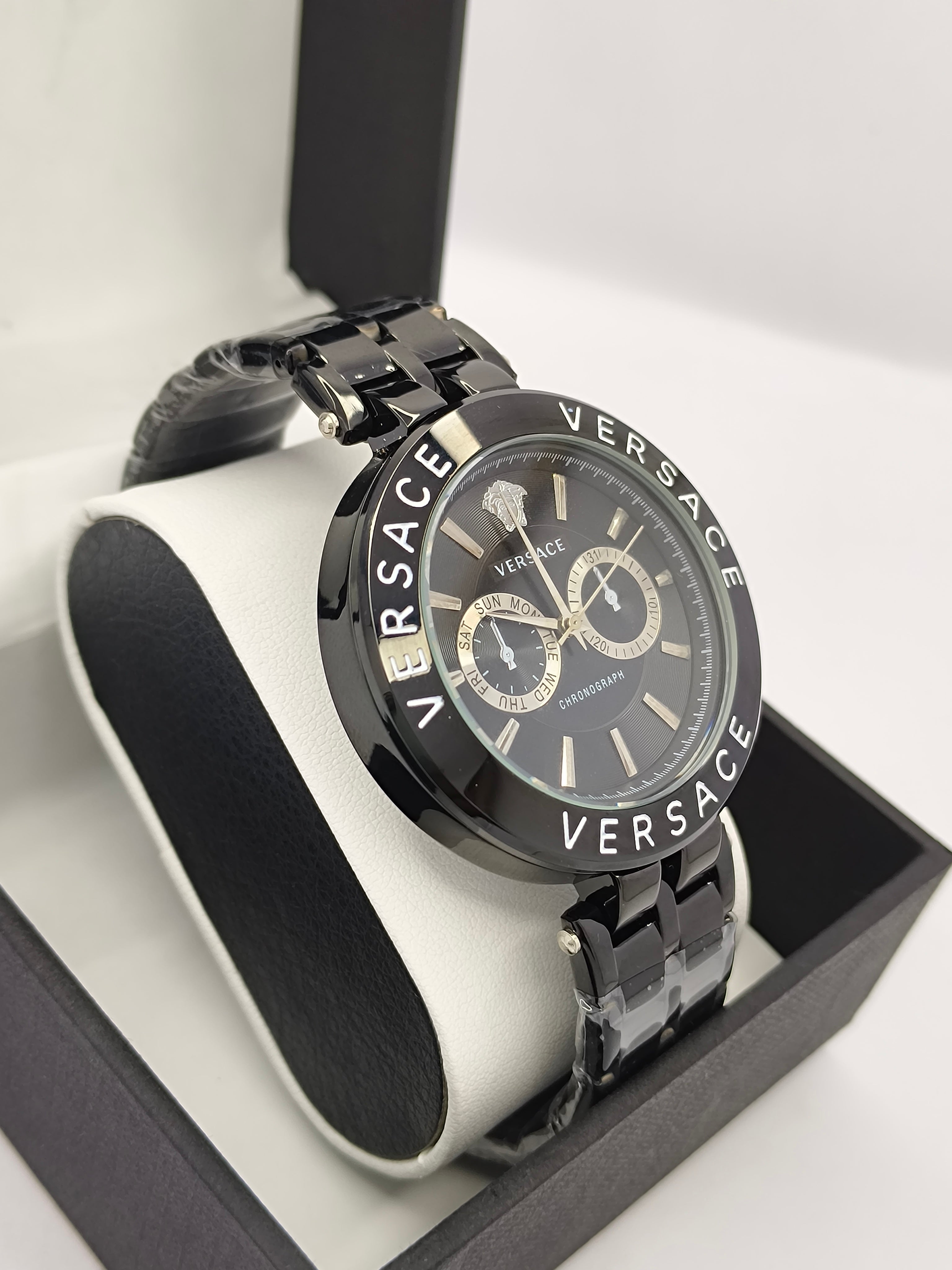 Versace Chronograph Black Dial Men’s Watch