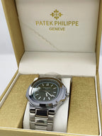 Patek Philippe Nautilus  Green Dial Stainless Steel Watch