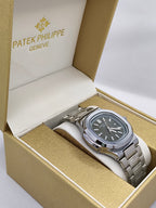 Patek Philippe Nautilus  Green Dial Stainless Steel Watch