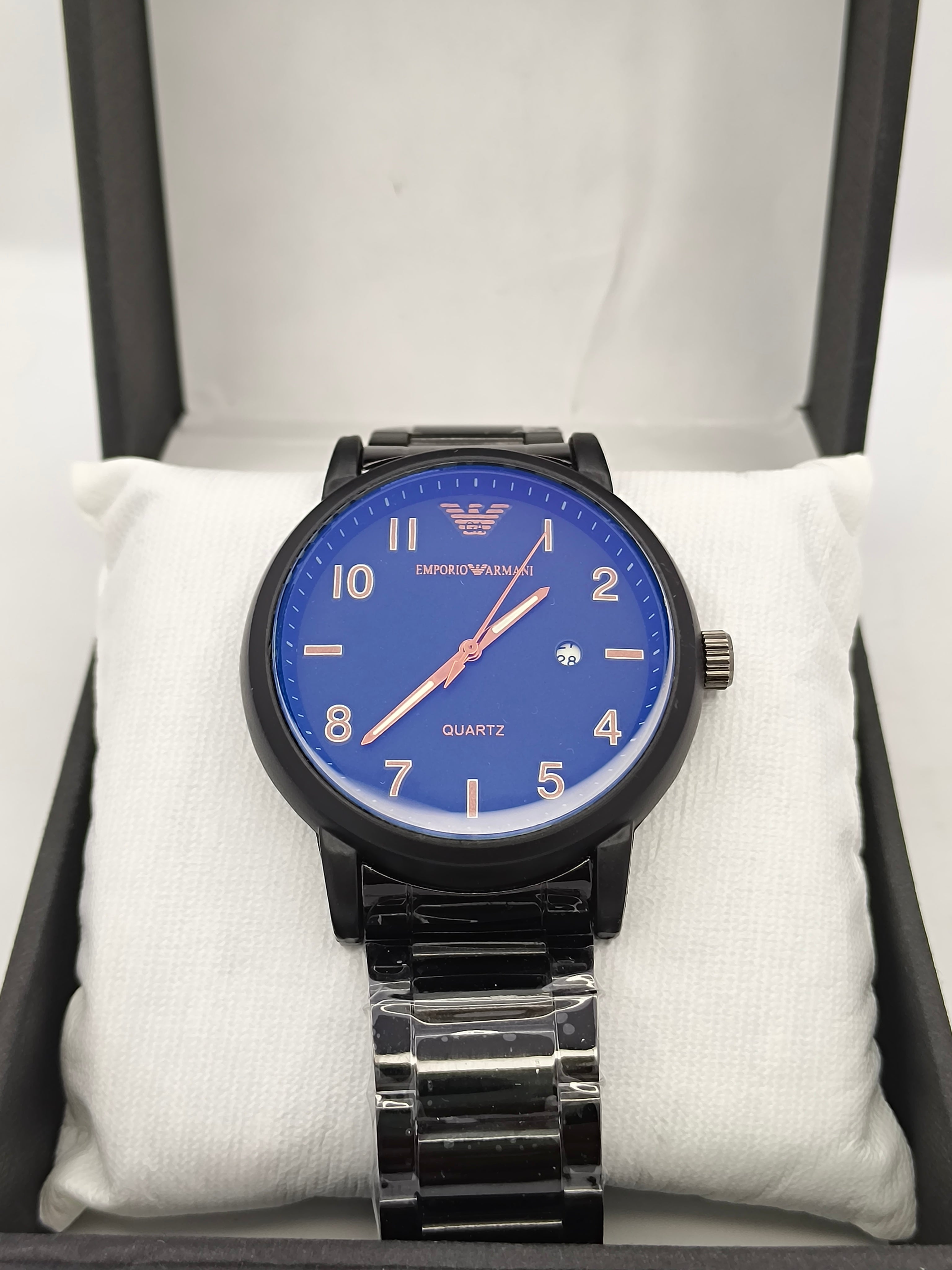 Emporio Armani Quartz Men’s Watch – Black Dial