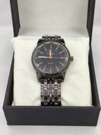 FITROSS Quartz Watch – Black Dial with Rose Gold Accents